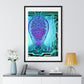 Artificial Intelligence Self Portrait, Psychedelic Framed Art Print 'Designed by AI'