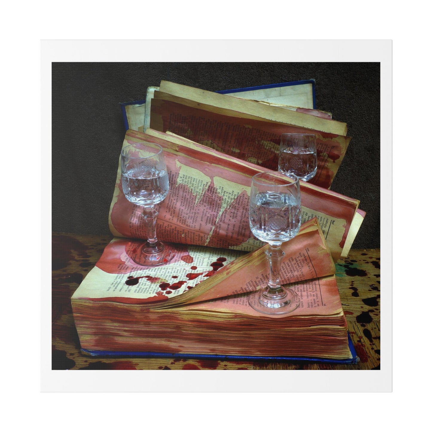 Night in the Library 'Designed by AI' Canvas Art Print