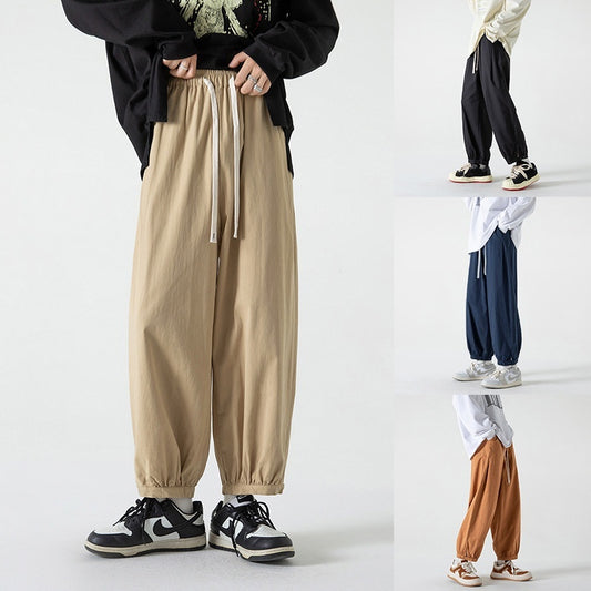 Men's Casual Versatile and Baggy-Fit Trousers, Multi-Colours