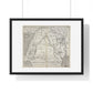 Antique Map of Arabia and Mesopotamia (1621) from the Original Sir Walter Raleigh Manuscript, Framed Print