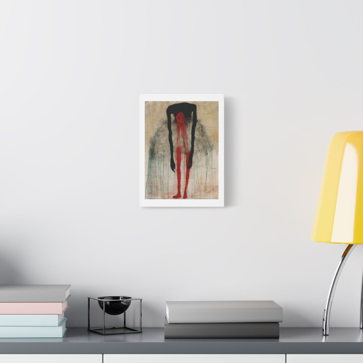 Ballerina, Neo-Surrealism, Art Print on Satin Canvas, Stretched