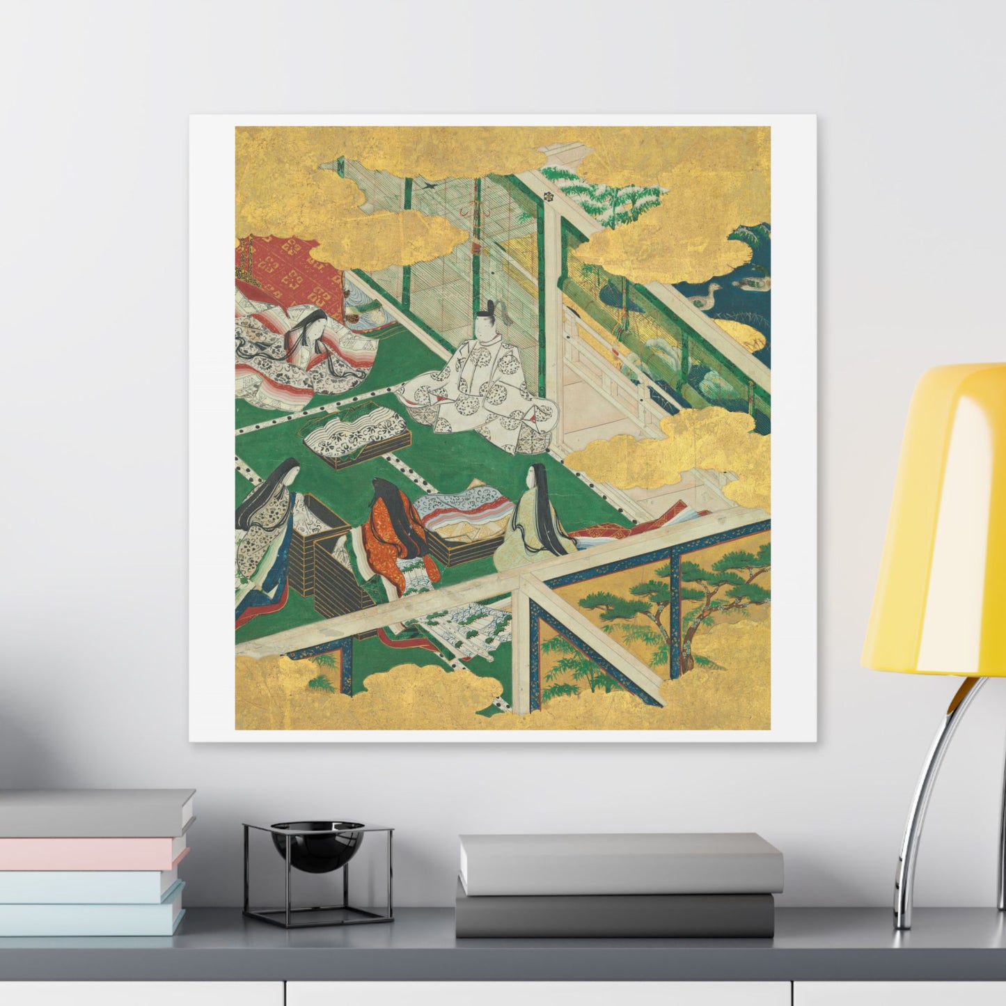 Tamakazura 'A Lovely Garland' from The Tale of Genji by Tosa Mitsuyoshi, Japanese Calligraphy, Canvas Art Print