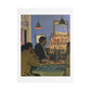 Café Art IV, Print on Satin Canvas, Stretched