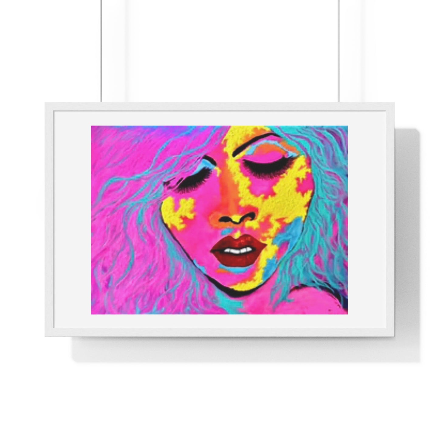 Ecstasy, Psychedelic Art 'Designed by AI' Framed Print