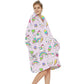 Extra-Large Printed Warm Layabout Blanket Hoodie