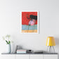 Bird, Neo-Surrealism, Art Print on Satin Canvas, Stretched