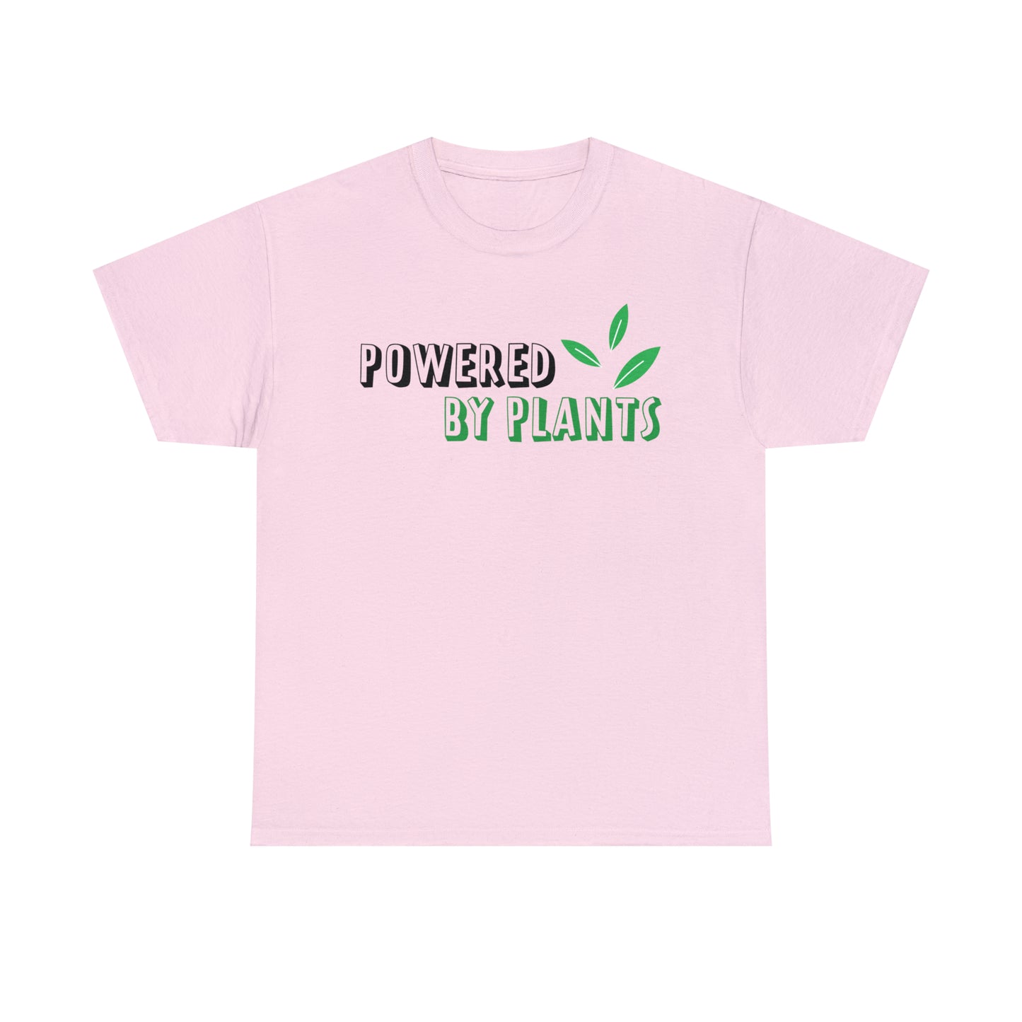 Powered By Plants Vegan T-Shirt Inspirational Unisex