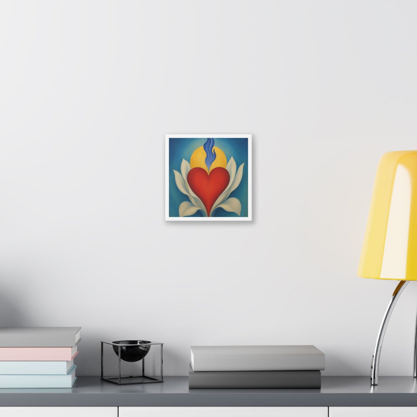 Love and Life in the Art Style of Georgia O'Keefe 'Designed by AI' Canvas Art Print