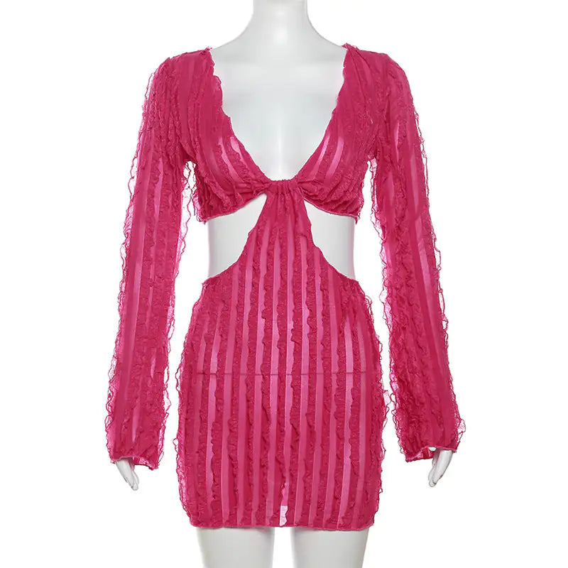 Mini Dress 'Girls Night Out' Long Sleeve Dress