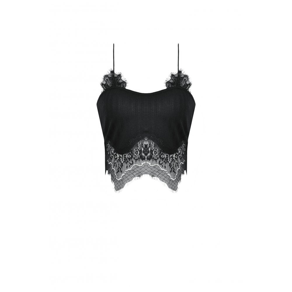 Dark in Love Eliza Gothic Black Camisole