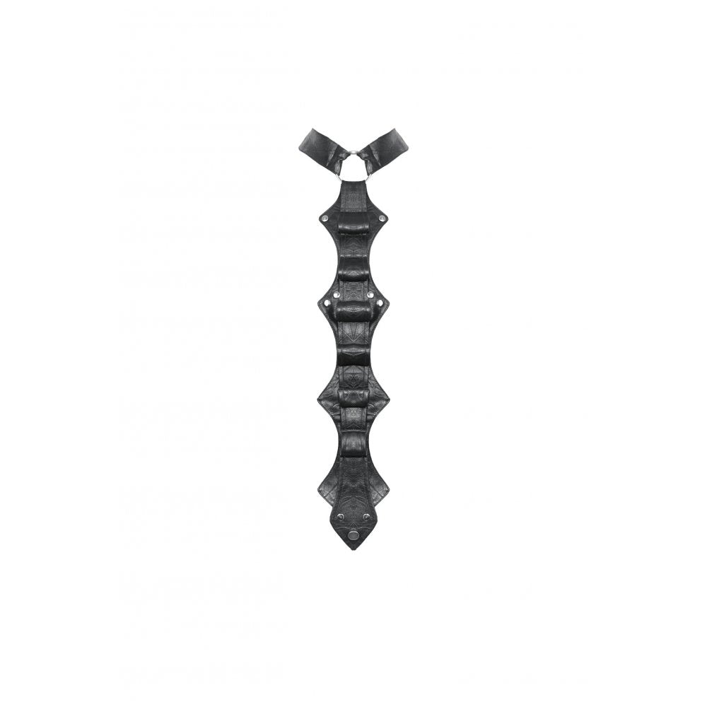 Dark in Love Kaia Skeleton Punk Leather Bow Tie