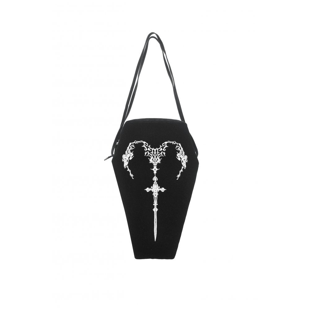 Dark in Love Quinn Mystic Horn Goth Coffin Bag