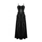 Dark in Love Fia Romantic Gothic Hollow Waist Maxi Dress