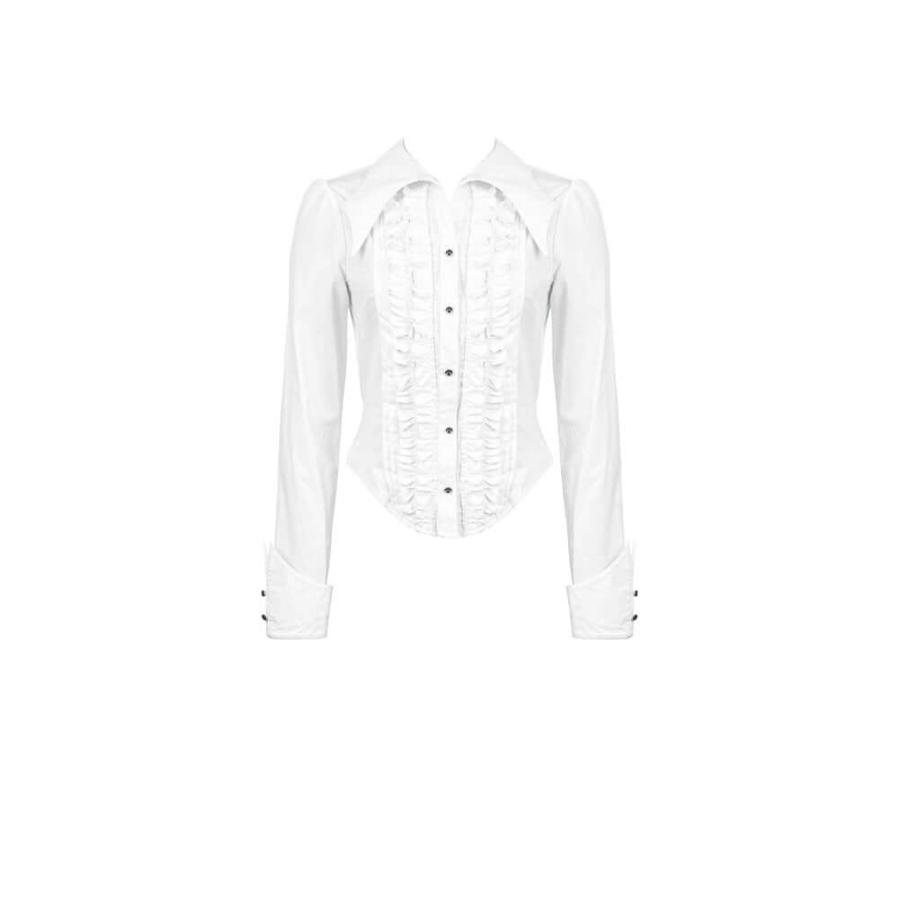 Dark in Love Queeny Gothic Demon White Shirt