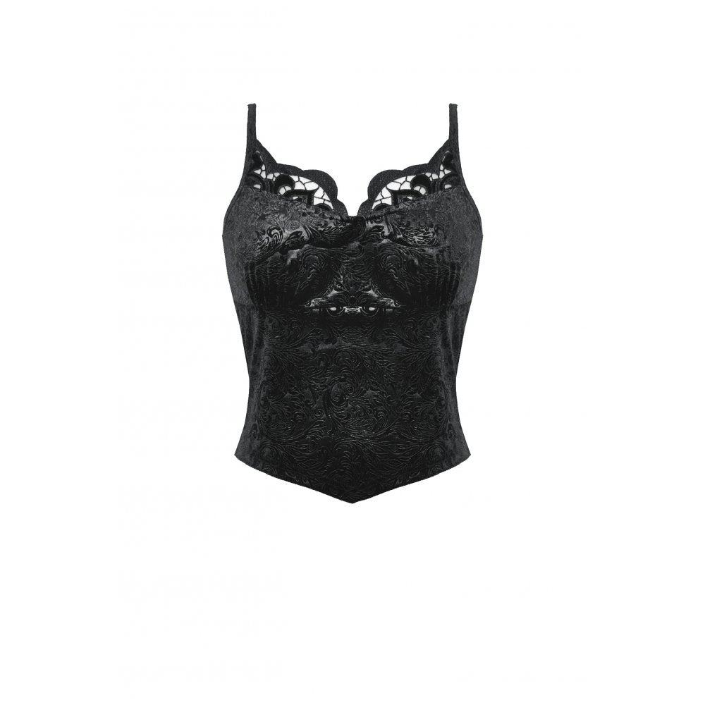 Dark in Love Freya Dark Embossed Velvet Camisole