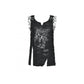 Dark in Love Yvette Black Distressed Graphic Tank Top