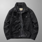 Men's Cross-Season Thin Suede Jacket, Polo Collar