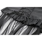 Dark in Love Draven Layered Mesh and Faux Leather Waist Cincher Skirt