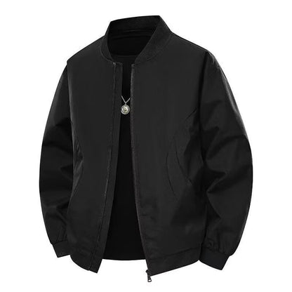 Vireous Plus-Size Men's Fashion Bomber Jacket