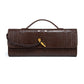 Leather American Retro Hand-Held Dinner Bag Baguette Clutch