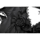 Dark in Love Courtly Cross Gem Pendant Gothic Blouse