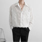 Men's Fashion Fringe Long Sleeve Shirt Jacket
