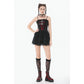 Dark in Love Crimson Shadow Layered-Lace Cake Dress