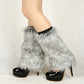 Faux Rabbit Fur Winter Women's Leg Warmers