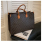 Large Capacity Monogramme Tote Handbag