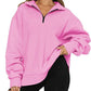 Vireous Turndown Collar Women's Sweatshirt Many Block Colours