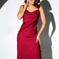 Vireous Summer Sleeveless Silk Suspender Dress, Plus Sizes