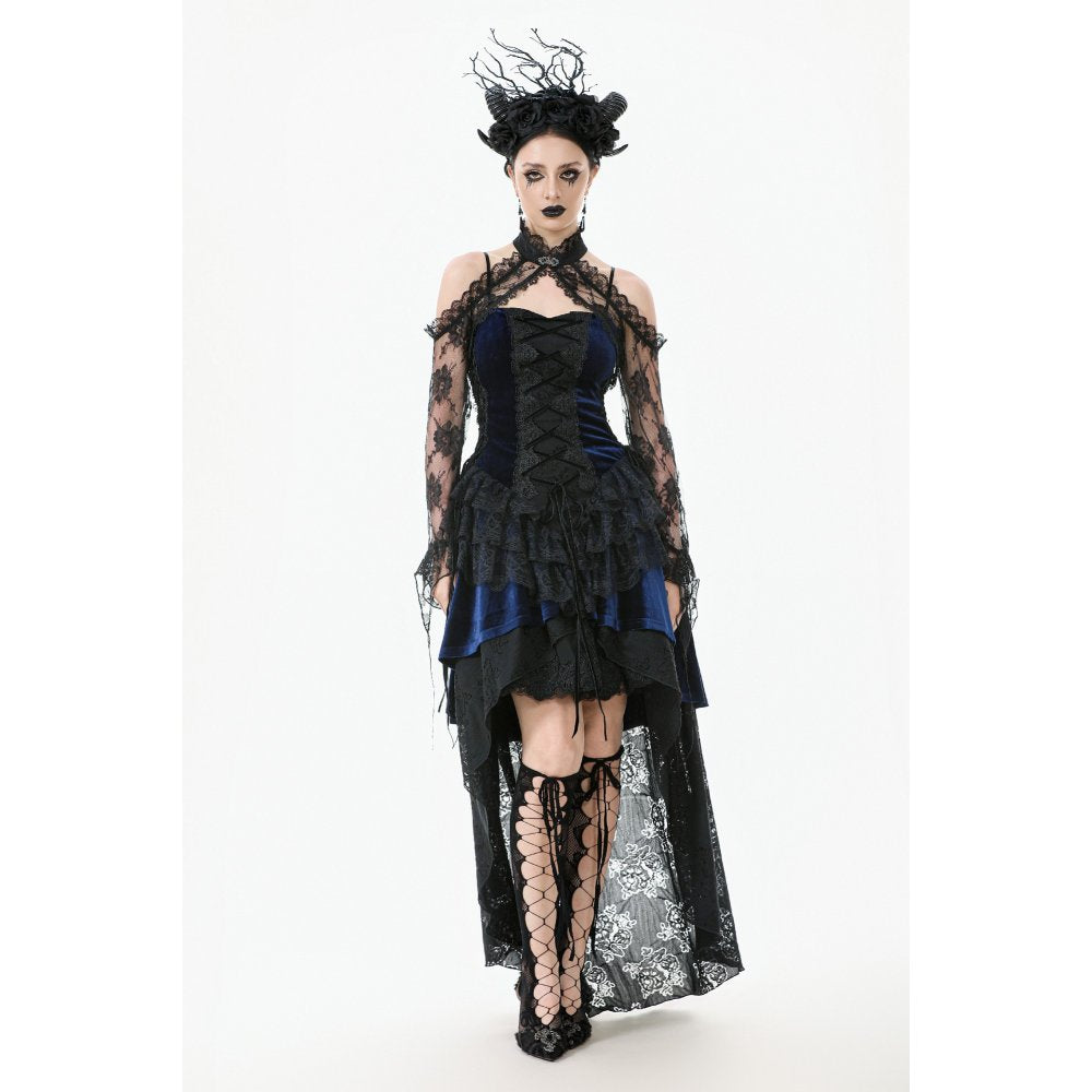 Dark in Love Thalassa Floral Lace Draped Arm Warmer Sleeves