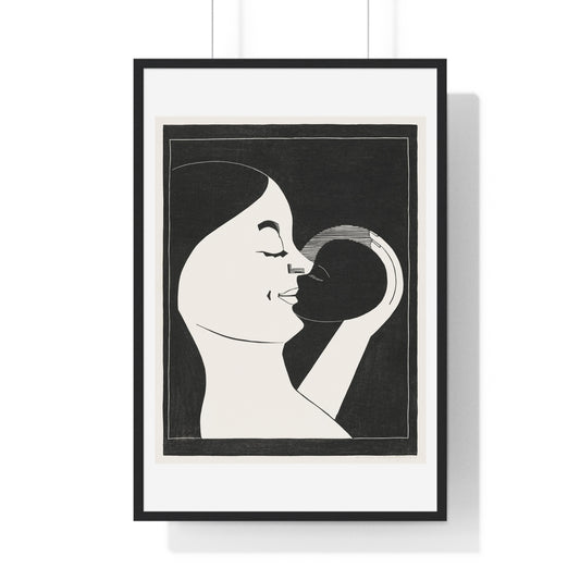 Mother and Child 'Moeder en Kind' (1929) by Samuel Jessurun de Mesquita, from the Original, Framed Print