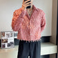 Men's Fashion Fringe Long Sleeve Shirt Jacket