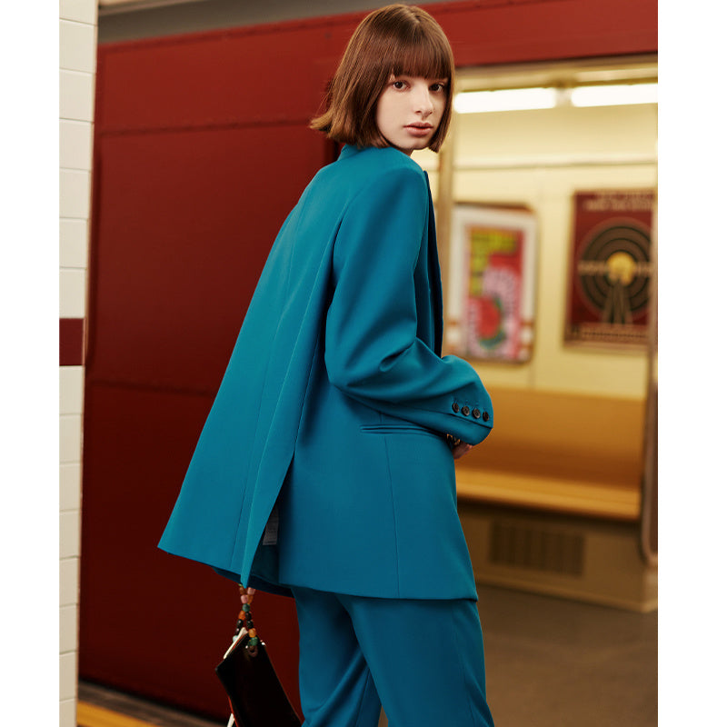 Women's Fashion Pants Suit, Retro Jacket