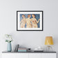 Nude Vintage Art 'The Three Graces' (circa 1509) by Bernardino Pinturicchio, from the Original, Framed Art Print