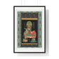 Bodhisattva and Two Gods, Vintage Japanese Painting by George Ashdown Audsley, from the Original, Framed Print