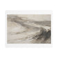 Tidal Memory in Stone and Smoke, Large Decor Art Print on Canvas
