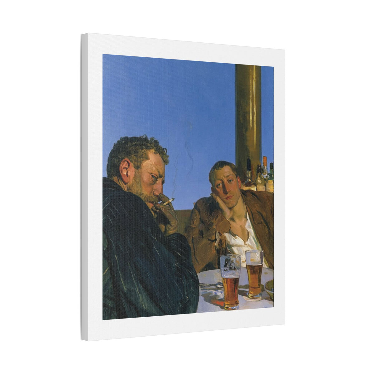Café Art III, Print on Satin Canvas, Stretched