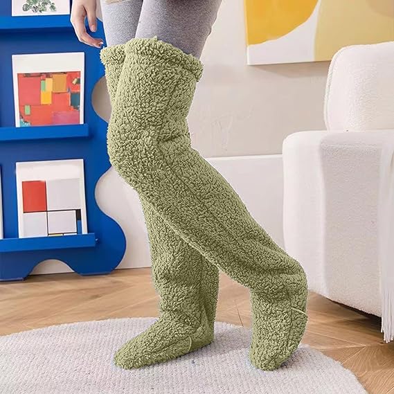 Plush Long Sock Slippers