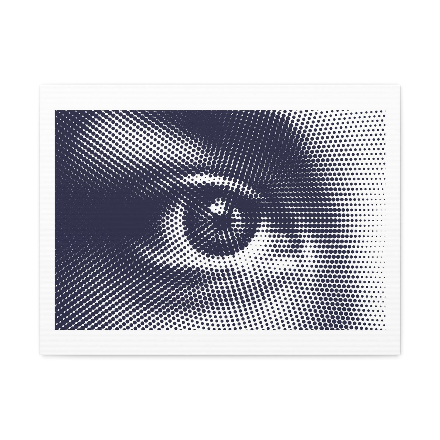 Human Eye Pixel Art Print on Satin Canvas