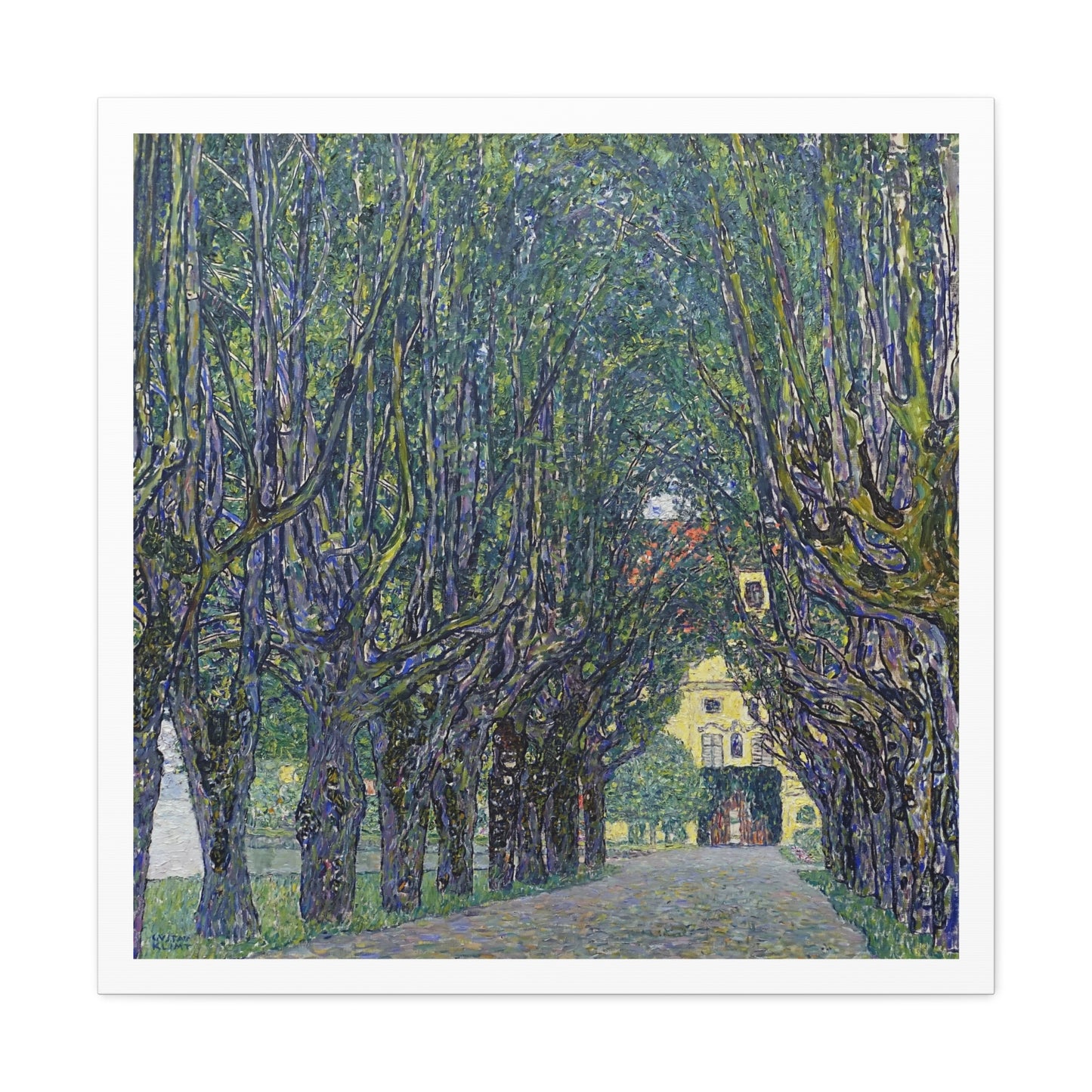 Allee at Schloss Kammer (1910) by Gustav Klimt, from the Original, Art Print on Canvas