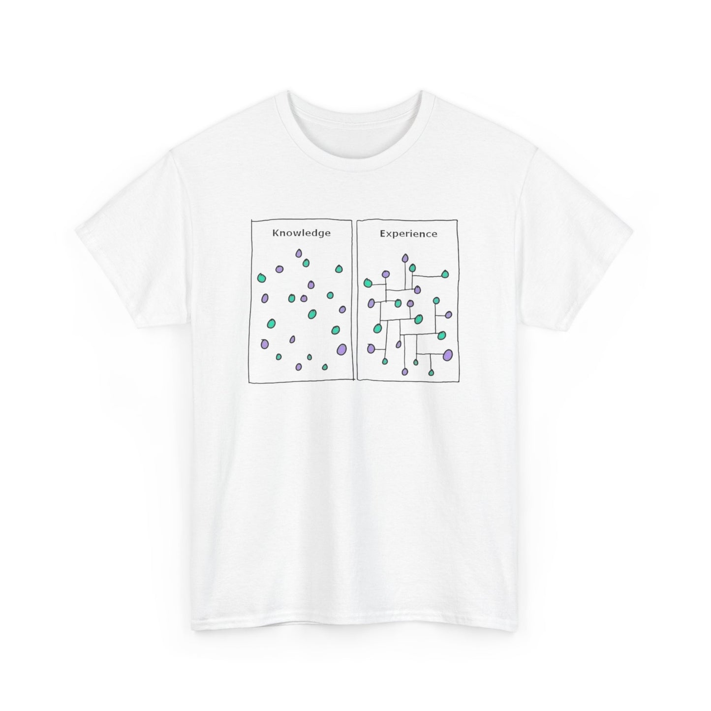 Knowledge Versus Experience, Cartoon Art T-Shirt