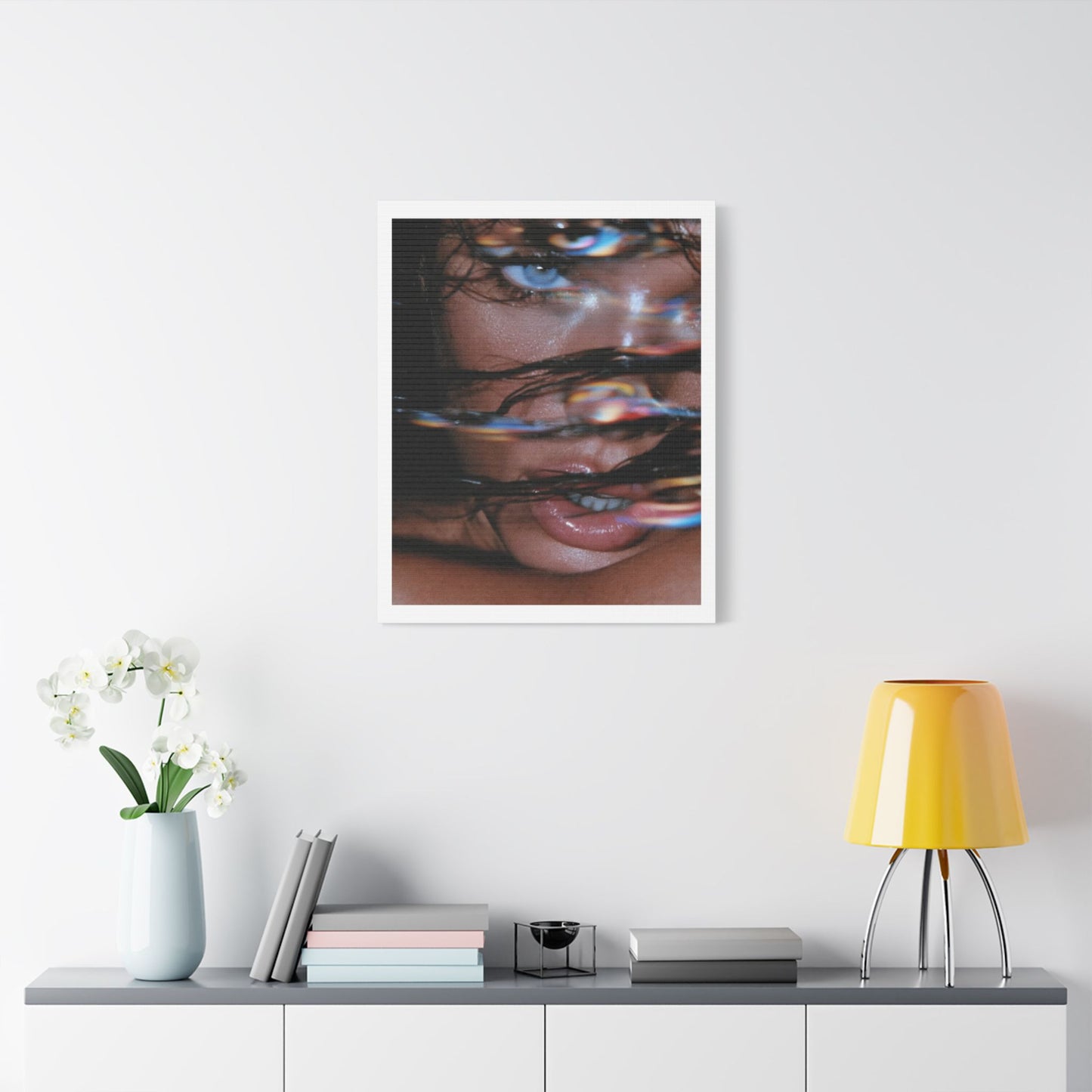 Glitch in the Matrix, Fashion Art Print on Canvas, Stretched