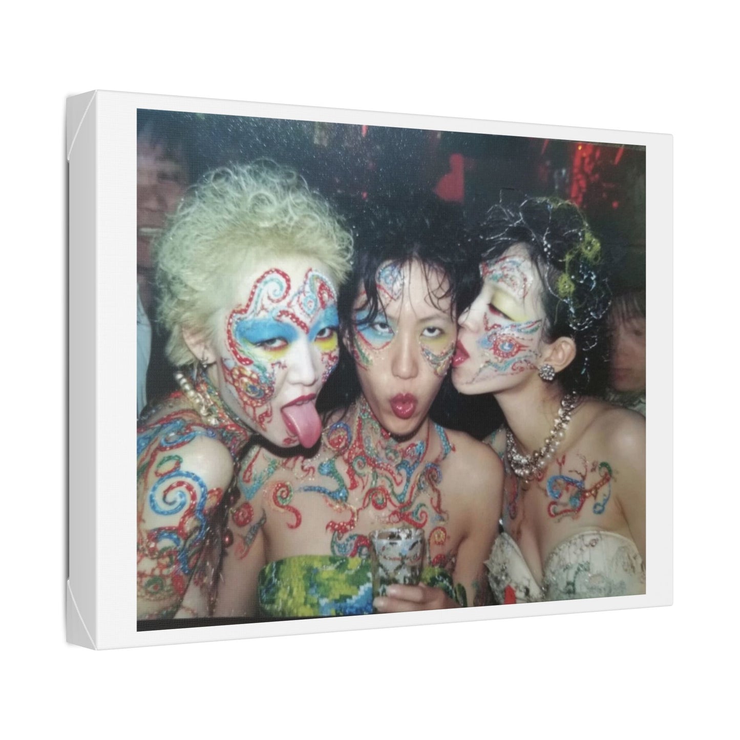 Psychedelic Japan III Abstract Art 'Designed by 'AI Canvas Art Print