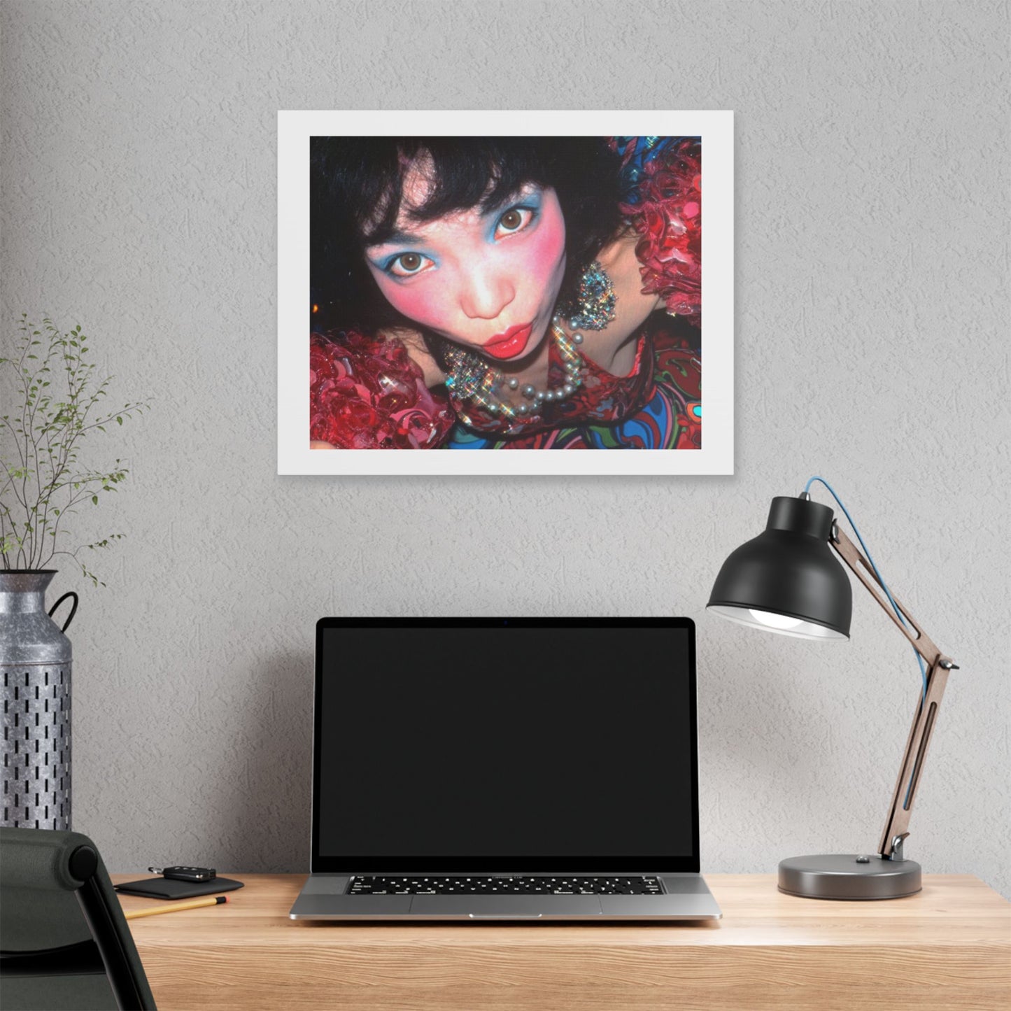 Psychedelic Japan II Abstract Art 'Designed by 'AI Canvas Art Print