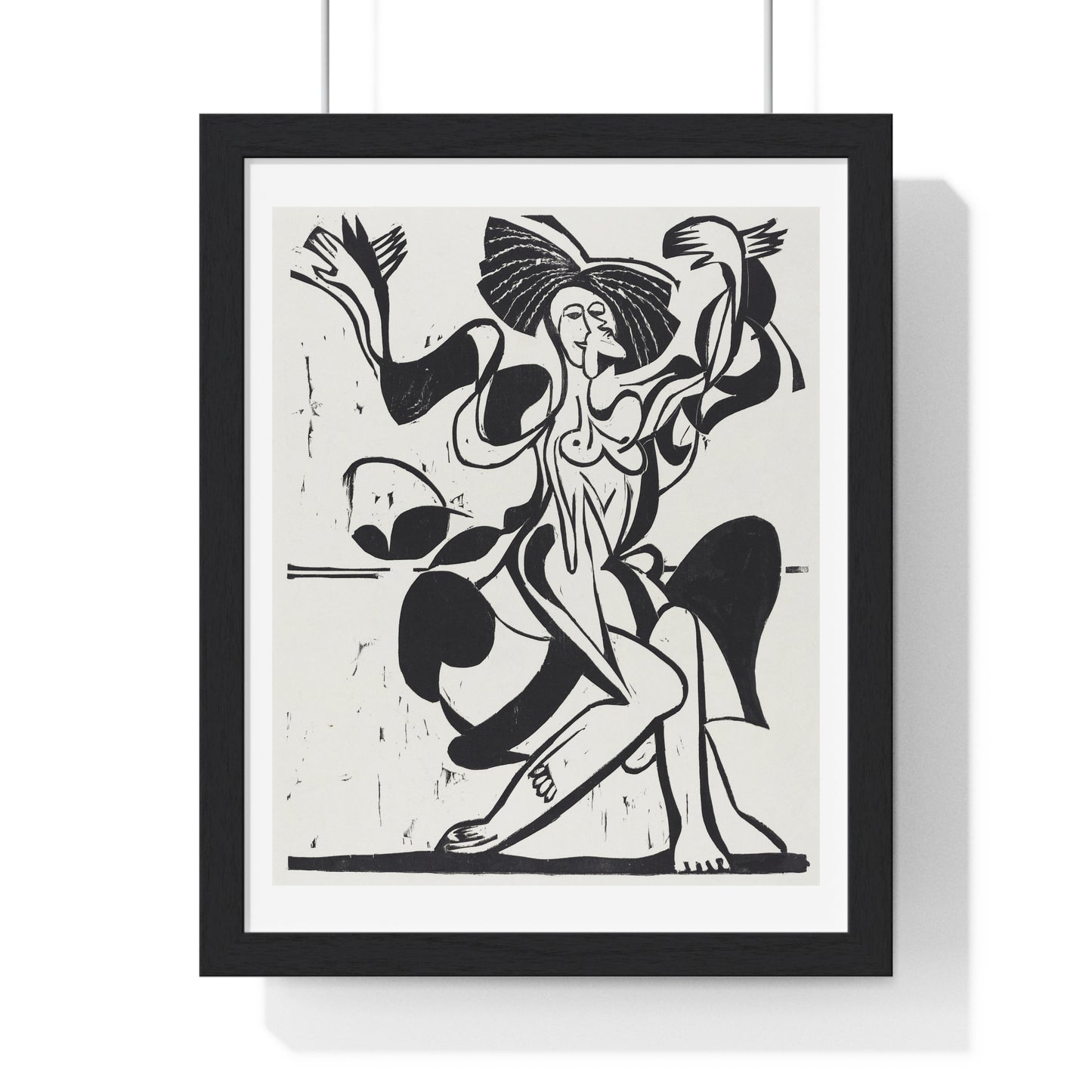 Mary Wigman's Dance (1933) by Ernst Ludwig Kirchner, from the Original, Framed Art Print