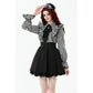 Dark in Love Striped Ruffle Victorian-Inspired Lolita Dress