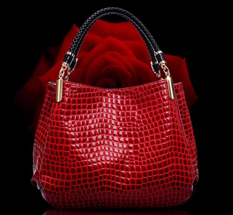 Vintage Florence Frame Crocodile Bag Women's Handbag