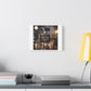Fucking Stupid, Anti-Consumerism Protest Art 'Designed by AI' Art Print on Canvas